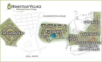 Campus Map of Homestead Village, Assisted Living, Nursing Home, Independent Living, CCRC, Lancaster, PA 5