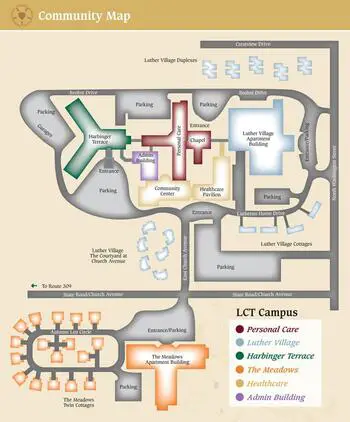 Campus Map of Lutheran Community At Telford, Assisted Living, Nursing Home, Independent Living, CCRC, Telford, PA 1