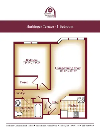 Floorplan of Lutheran Community At Telford, Assisted Living, Nursing Home, Independent Living, CCRC, Telford, PA 1