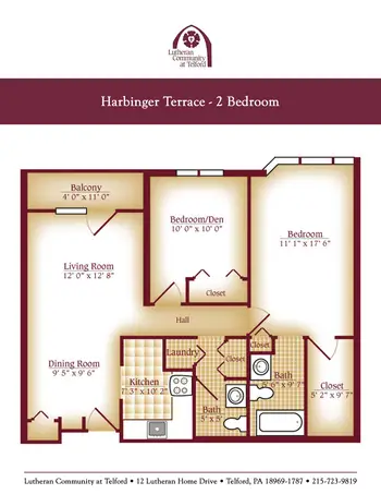 Floorplan of Lutheran Community At Telford, Assisted Living, Nursing Home, Independent Living, CCRC, Telford, PA 2