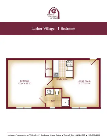 Floorplan of Lutheran Community At Telford, Assisted Living, Nursing Home, Independent Living, CCRC, Telford, PA 3