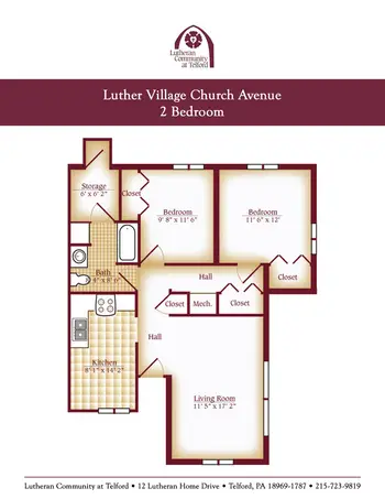 Floorplan of Lutheran Community At Telford, Assisted Living, Nursing Home, Independent Living, CCRC, Telford, PA 5