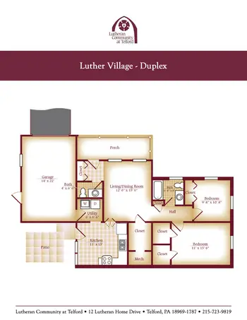 Floorplan of Lutheran Community At Telford, Assisted Living, Nursing Home, Independent Living, CCRC, Telford, PA 7
