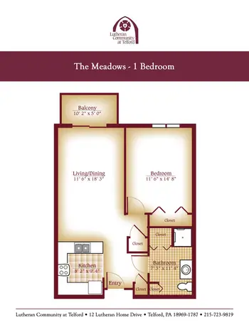 Floorplan of Lutheran Community At Telford, Assisted Living, Nursing Home, Independent Living, CCRC, Telford, PA 11