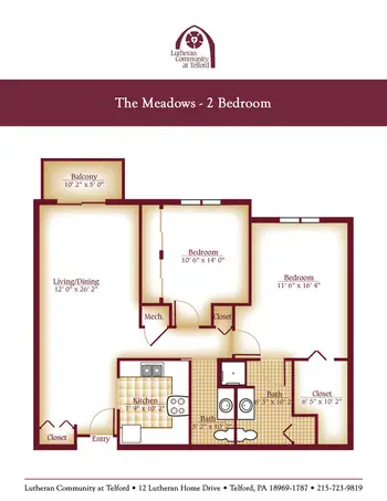 Floorplan of Lutheran Community At Telford, Assisted Living, Nursing Home, Independent Living, CCRC, Telford, PA 12