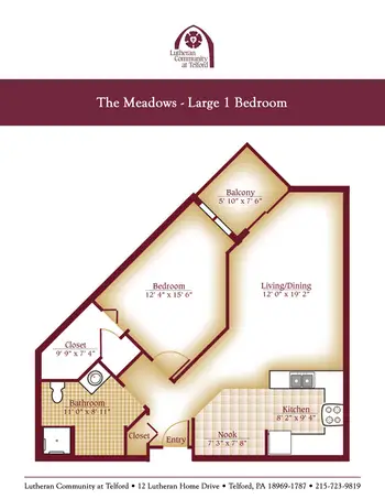 Floorplan of Lutheran Community At Telford, Assisted Living, Nursing Home, Independent Living, CCRC, Telford, PA 13