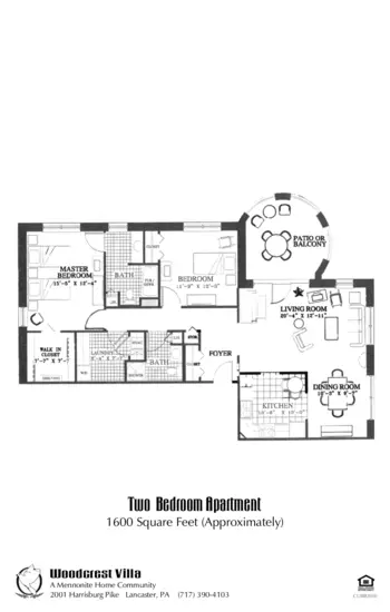Floorplan of Woodcrest Villa, Assisted Living, Nursing Home, Independent Living, CCRC, Lancaster, PA 4