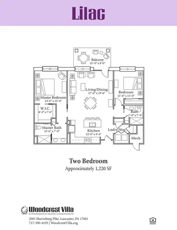 Floorplan of Woodcrest Villa, Assisted Living, Nursing Home, Independent Living, CCRC, Lancaster, PA 12