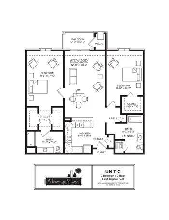 Floorplan of Moravian Village of Bethlehem, Assisted Living, Nursing Home, Independent Living, CCRC, Bethlehem, PA 11