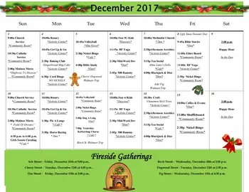 Activity Calendar of Rolling Fields, Assisted Living, Nursing Home, Independent Living, CCRC, Conneautville, PA 1