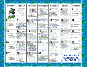 Activity Calendar of St. Annes Retirement Community, Assisted Living, Nursing Home, Independent Living, CCRC, Columbia, PA 6