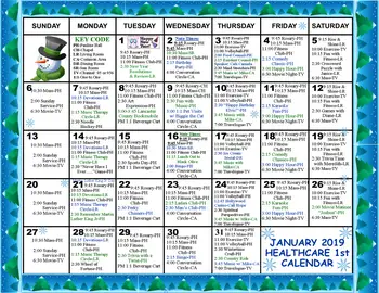 Activity Calendar of St. Annes Retirement Community, Assisted Living, Nursing Home, Independent Living, CCRC, Columbia, PA 10