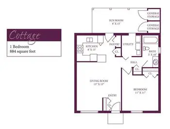 Floorplan of St. Annes Retirement Community, Assisted Living, Nursing Home, Independent Living, CCRC, Columbia, PA 2