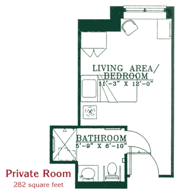 Floorplan of St. Annes Retirement Community, Assisted Living, Nursing Home, Independent Living, CCRC, Columbia, PA 5