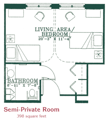 Floorplan of St. Annes Retirement Community, Assisted Living, Nursing Home, Independent Living, CCRC, Columbia, PA 6