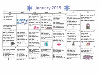 Activity Calendar of St. Marys Villa, Assisted Living, Nursing Home, Independent Living, CCRC, Elmhurst Township, PA 5