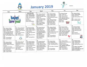 Activity Calendar of St. Marys Villa, Assisted Living, Nursing Home, Independent Living, CCRC, Elmhurst Township, PA 7