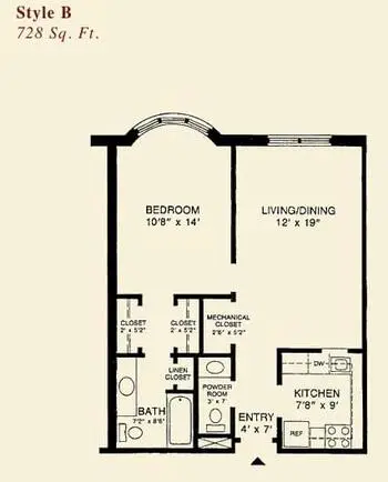 Floorplan of Waverly Heights, Assisted Living, Nursing Home, Independent Living, CCRC, Gladwyne, PA 2