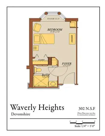 Floorplan of Waverly Heights, Assisted Living, Nursing Home, Independent Living, CCRC, Gladwyne, PA 18