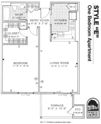 Floorplan of White Horse Village, Assisted Living, Nursing Home, Independent Living, CCRC, Newtown Square, PA 1
