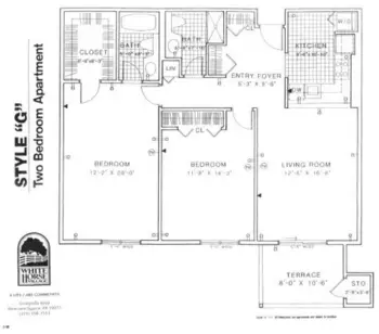 Floorplan of White Horse Village, Assisted Living, Nursing Home, Independent Living, CCRC, Newtown Square, PA 3