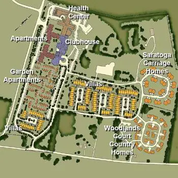 Campus Map of White Horse Village, Assisted Living, Nursing Home, Independent Living, CCRC, Newtown Square, PA 2