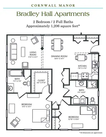 Floorplan of Cornwall Manor, Assisted Living, Nursing Home, Independent Living, CCRC, Cornwall, PA 2