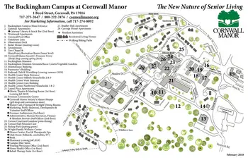 Campus Map of Cornwall Manor, Assisted Living, Nursing Home, Independent Living, CCRC, Cornwall, PA 3