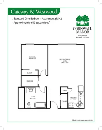 Floorplan of Cornwall Manor, Assisted Living, Nursing Home, Independent Living, CCRC, Cornwall, PA 5