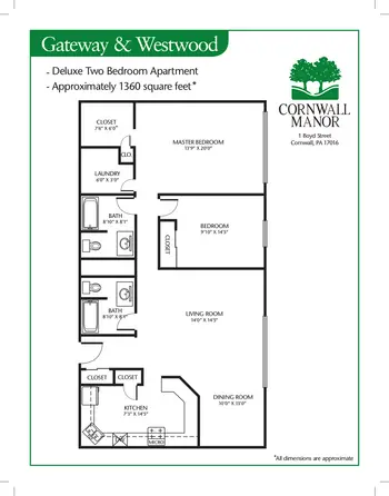 Floorplan of Cornwall Manor, Assisted Living, Nursing Home, Independent Living, CCRC, Cornwall, PA 8