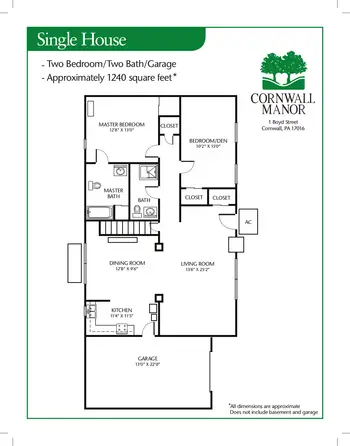 Floorplan of Cornwall Manor, Assisted Living, Nursing Home, Independent Living, CCRC, Cornwall, PA 9