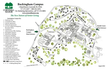 Campus Map of Cornwall Manor, Assisted Living, Nursing Home, Independent Living, CCRC, Cornwall, PA 1
