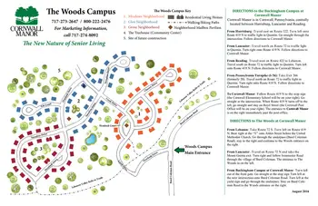 Campus Map of Cornwall Manor, Assisted Living, Nursing Home, Independent Living, CCRC, Cornwall, PA 2