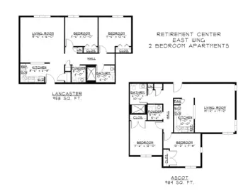 Floorplan of Nottingham Village, Assisted Living, Nursing Home, Independent Living, CCRC, Northumberland, PA 12