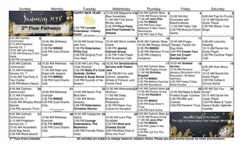 Activity Calendar of Philadelphia Protestant Home, Assisted Living, Nursing Home, Independent Living, CCRC, Philadelphia, PA 3