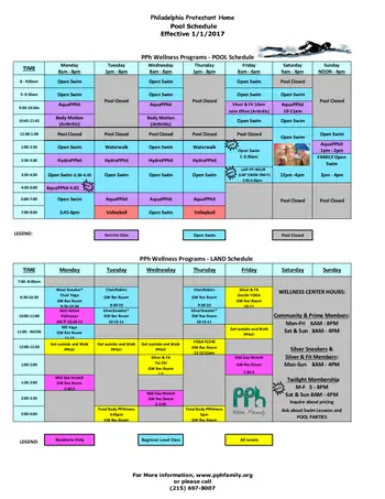 Activity Calendar of Philadelphia Protestant Home, Assisted Living, Nursing Home, Independent Living, CCRC, Philadelphia, PA 12