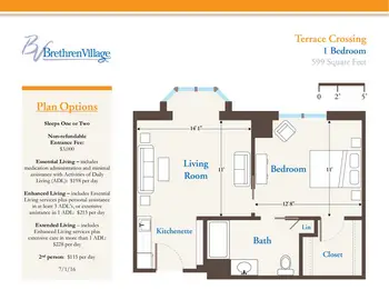 Floorplan of Brethren Village, Assisted Living, Nursing Home, Independent Living, CCRC, Lancaster, PA 1