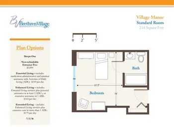 Floorplan of Brethren Village, Assisted Living, Nursing Home, Independent Living, CCRC, Lancaster, PA 5