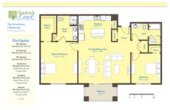 Floorplan of Brethren Village, Assisted Living, Nursing Home, Independent Living, CCRC, Lancaster, PA 11