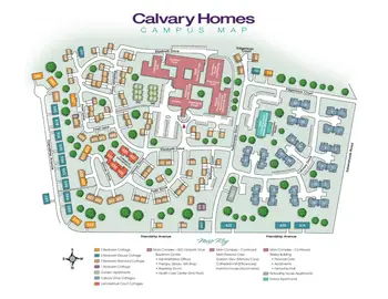 Campus Map of Calvary Homes, Assisted Living, Nursing Home, Independent Living, CCRC, Lancaster, PA 2