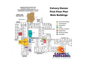 Campus Map of Calvary Homes, Assisted Living, Nursing Home, Independent Living, CCRC, Lancaster, PA 1