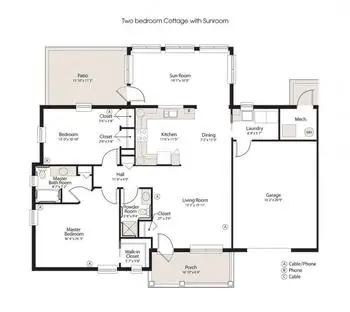 Floorplan of Calvary Homes, Assisted Living, Nursing Home, Independent Living, CCRC, Lancaster, PA 4