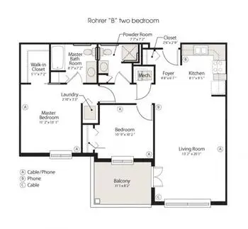 Floorplan of Calvary Homes, Assisted Living, Nursing Home, Independent Living, CCRC, Lancaster, PA 9