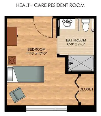 Floorplan of Calvary Homes, Assisted Living, Nursing Home, Independent Living, CCRC, Lancaster, PA 11