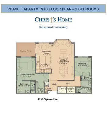 Floorplan of Christ's Home, Assisted Living, Nursing Home, Independent Living, CCRC, Warminster, PA 6