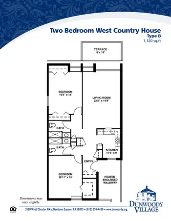 Floorplan of Dunwoody, Assisted Living, Nursing Home, Independent Living, CCRC, Newtown Square, PA 7