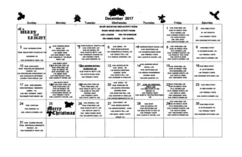 Activity Calendar of Fairmount Homes, Assisted Living, Nursing Home, Independent Living, CCRC, Ephrata, PA 3