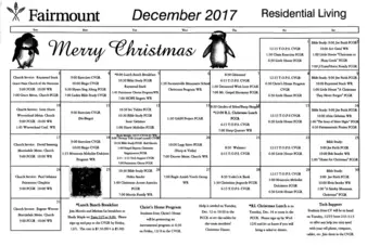 Activity Calendar of Fairmount Homes, Assisted Living, Nursing Home, Independent Living, CCRC, Ephrata, PA 7