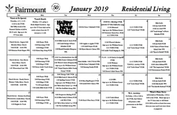 Activity Calendar of Fairmount Homes, Assisted Living, Nursing Home, Independent Living, CCRC, Ephrata, PA 8
