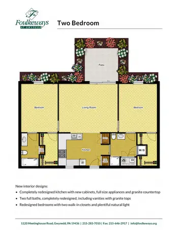 Floorplan of Foulkeways at Gwynedd, Assisted Living, Memory Care, Nursing Home, Independent Living, CCRC, Gwynedd, PA 9